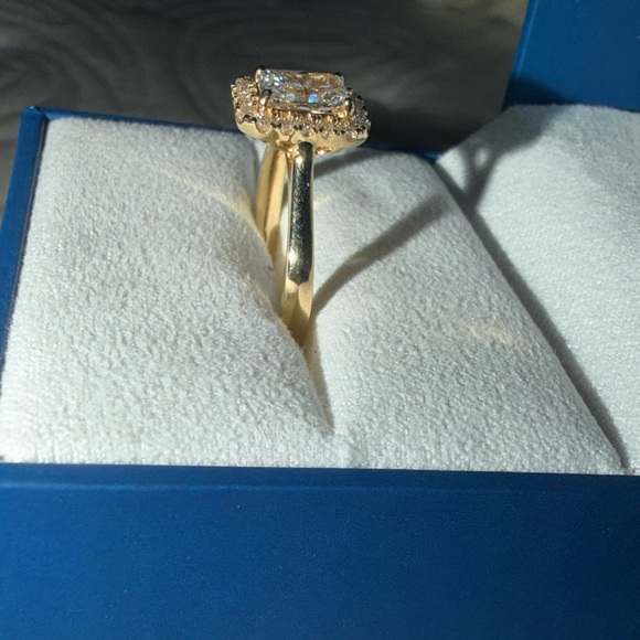 Badgley Mischka Gold Women's Ring 14k size 7 - Picture 7 of 14